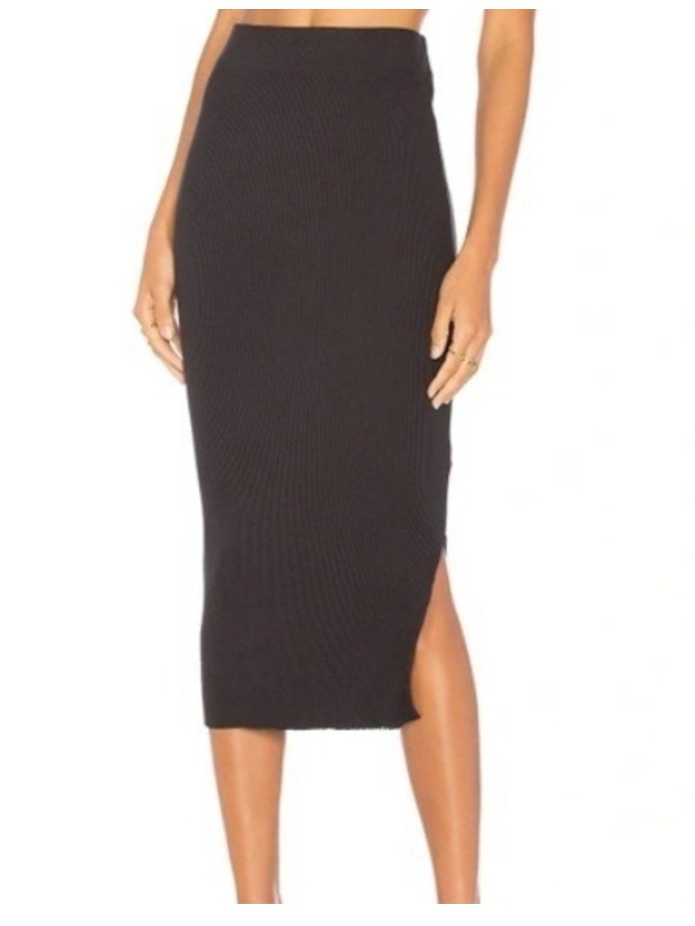 Cotton Citizen Melbourne Midi Skirt in Espresso